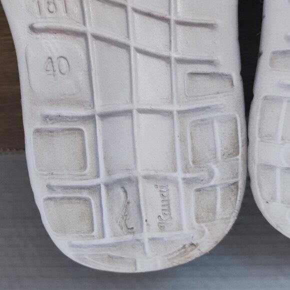 Kavai rubber clogs women's size EU 40 US 10 white and salt 7 pepper lightweight - Picture 10 of 10